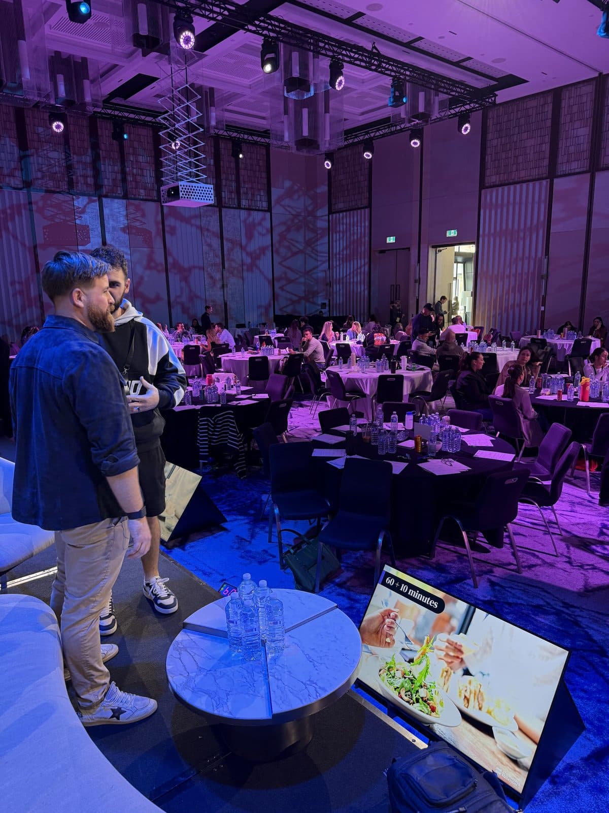 James filming at a live event for a client