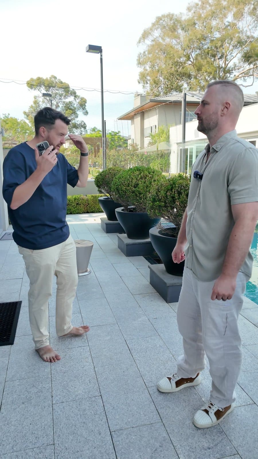 James on set directing a client ad shoot