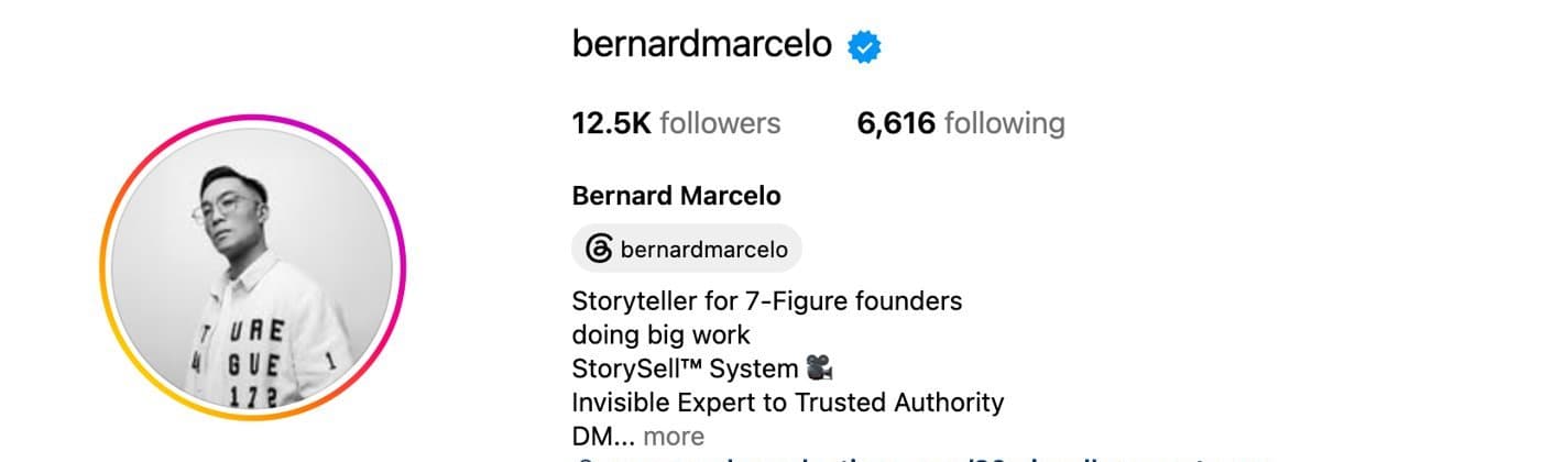 Bernard Marcelo on Instagram