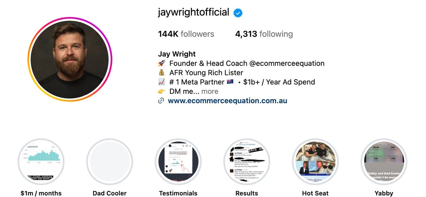 Jay Wright on Instagram, 144K followers
