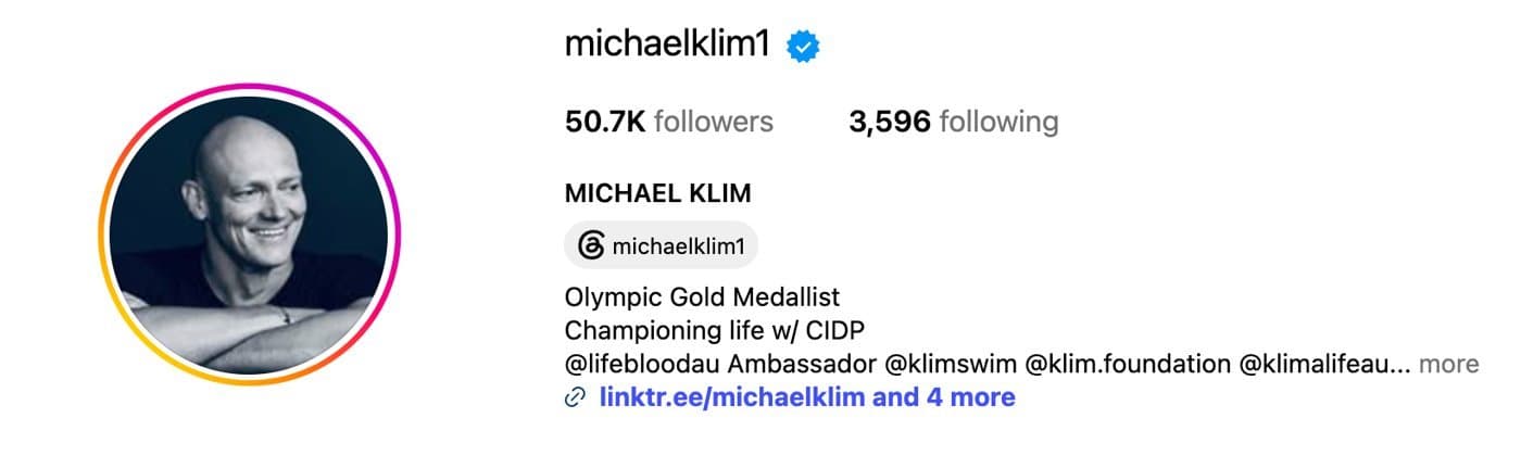Michael Klim on Instagram
