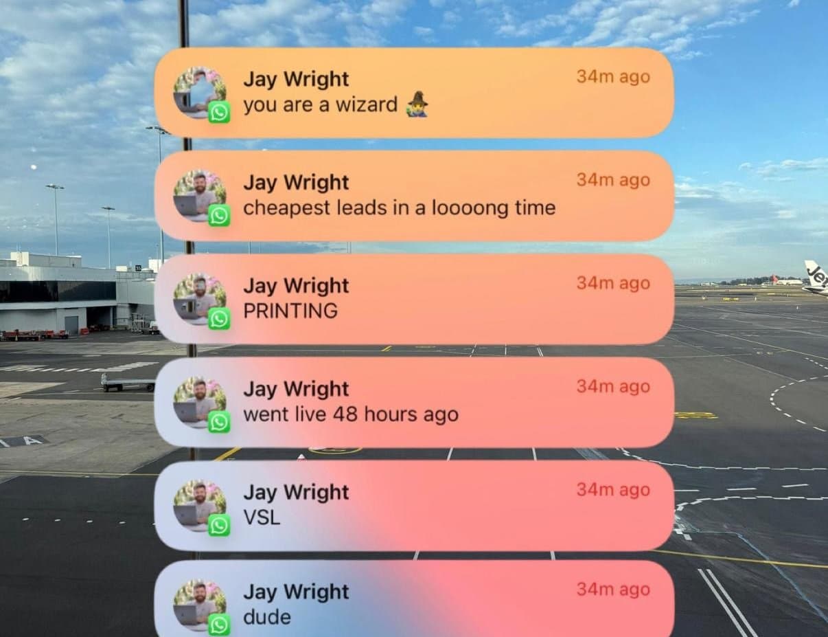 Jay Wright messages: cheapest leads in a looong time, PRINTING